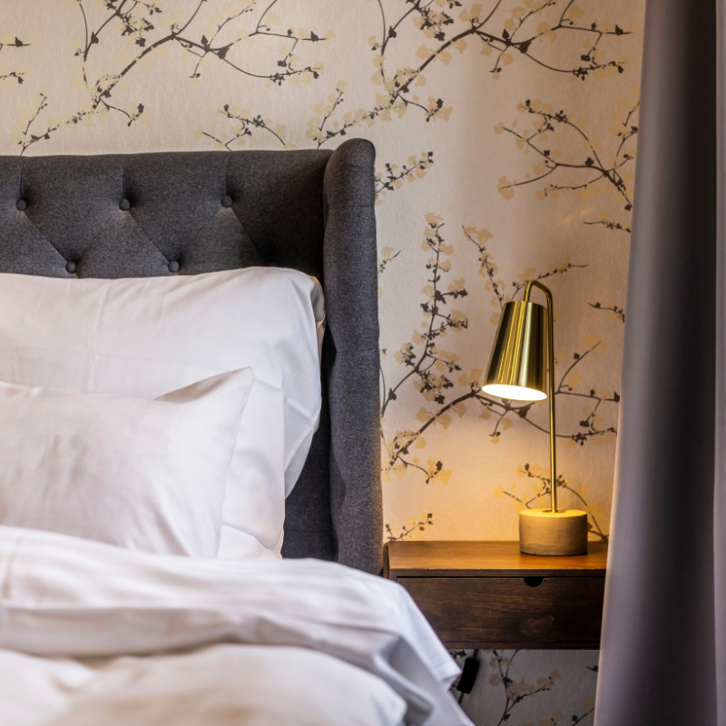Seng ved et hotel